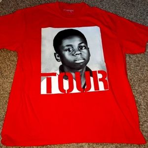 Lil Wayne Official "TOUR" "GENERAL ADMISSION NOT FOR RESALE" red tour t-shirt